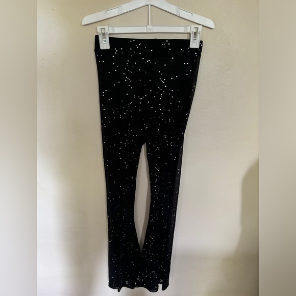 Small Women’s Mesh Pants with Sequins - Picture 2 of 3